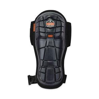 ProFlex 342 Injected Gel Knee Pads, Extra Long Cap, Hook and Loop Closure, One Size, Black, Pair, Ships in 1-3 Business Days