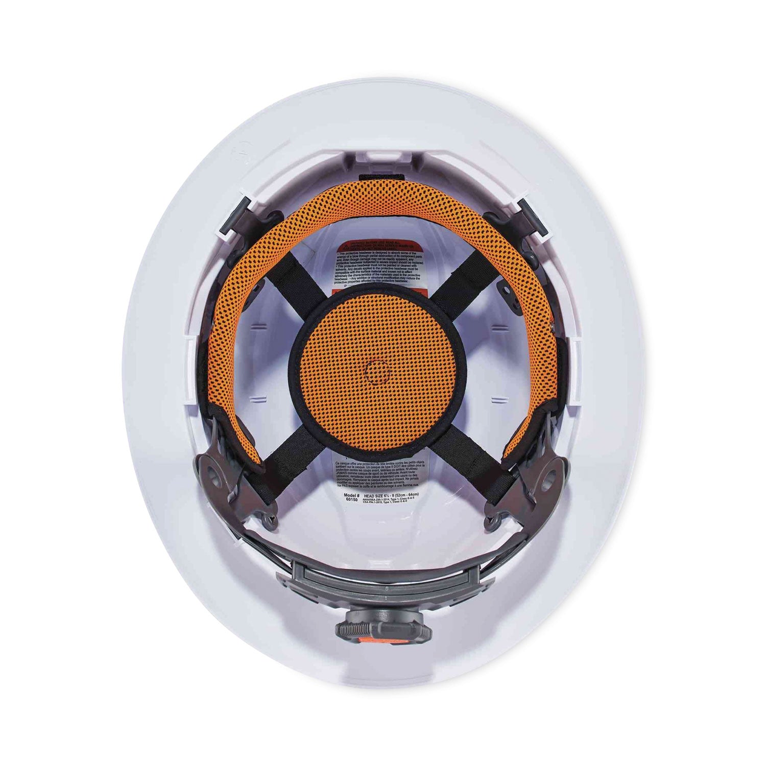 Skullerz 8971LED Class E Hard Hat Full Brim with LED Light, White, Ships in 1-3 Business Days