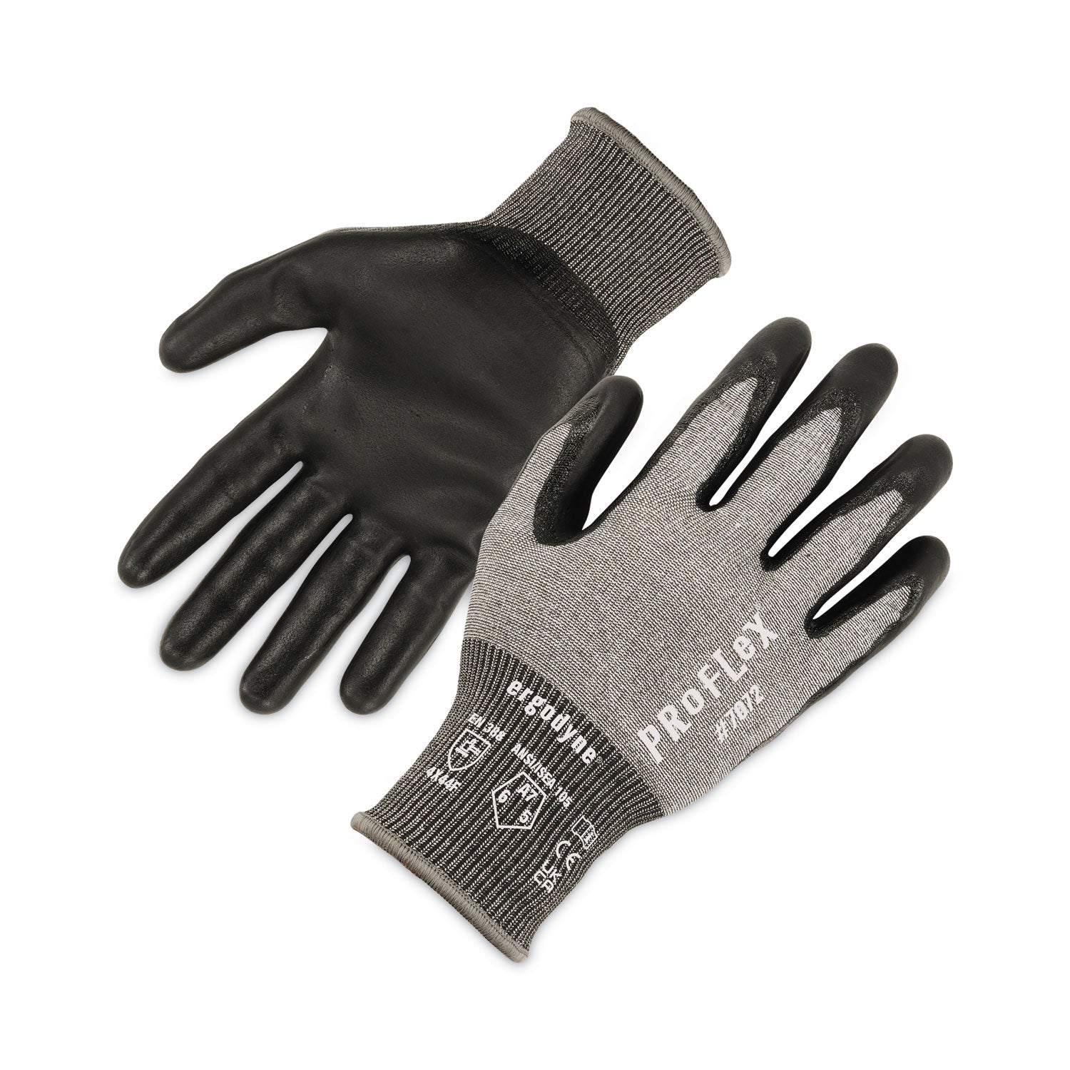 proflex-7072-ansi-a7-nitrile-coated-cr-gloves-gray-medium-pair-ships-in-1-3-business-days_ego10313 - 1