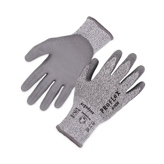 ProFlex 7030 ANSI A3 PU Coated CR Gloves, Gray, Medium, 12 Pairs/Pack, Ships in 1-3 Business Days