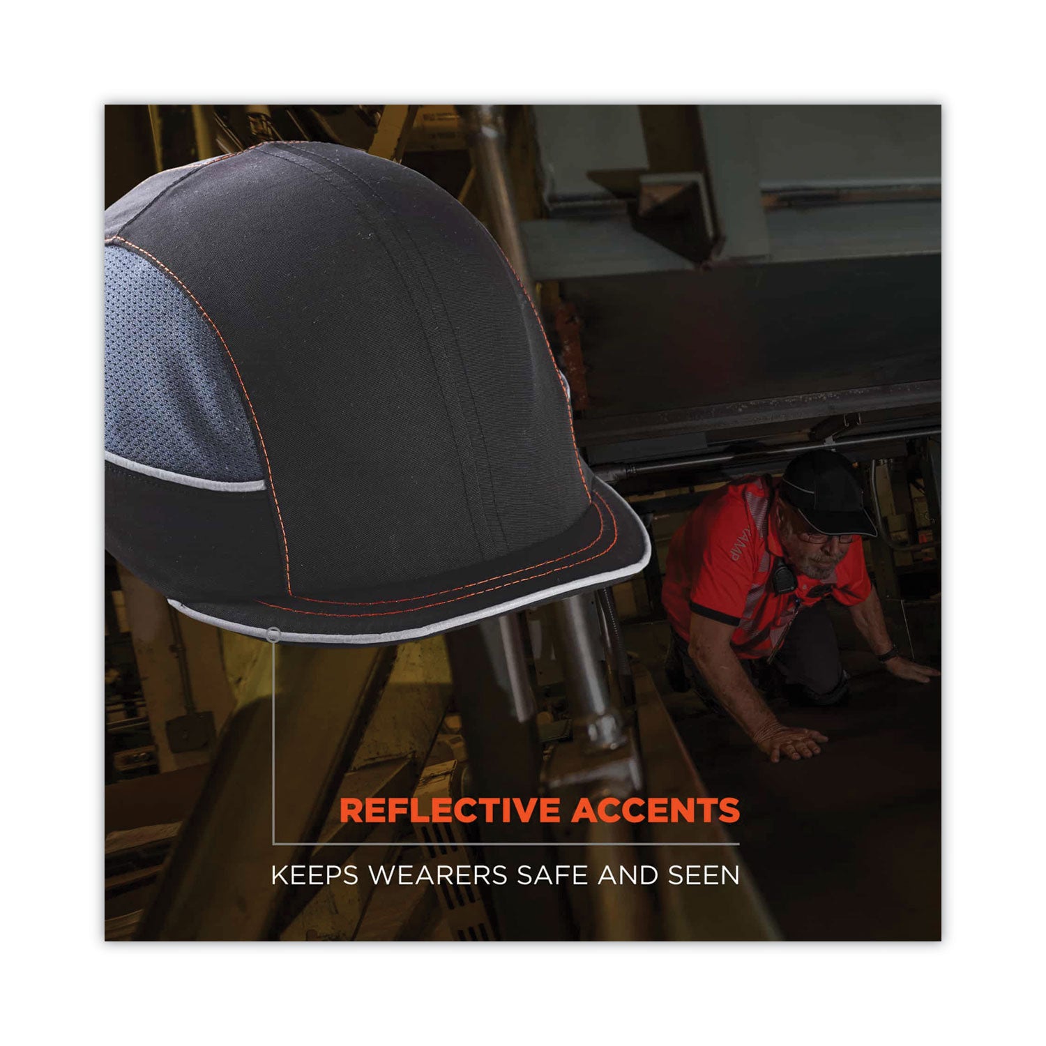 skullerz-8950-bump-cap-hat-micro-brim-black-ships-in-1-3-business-days_ego23342 - 3