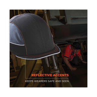 skullerz-8950-bump-cap-hat-micro-brim-black-ships-in-1-3-business-days_ego23342 - 3