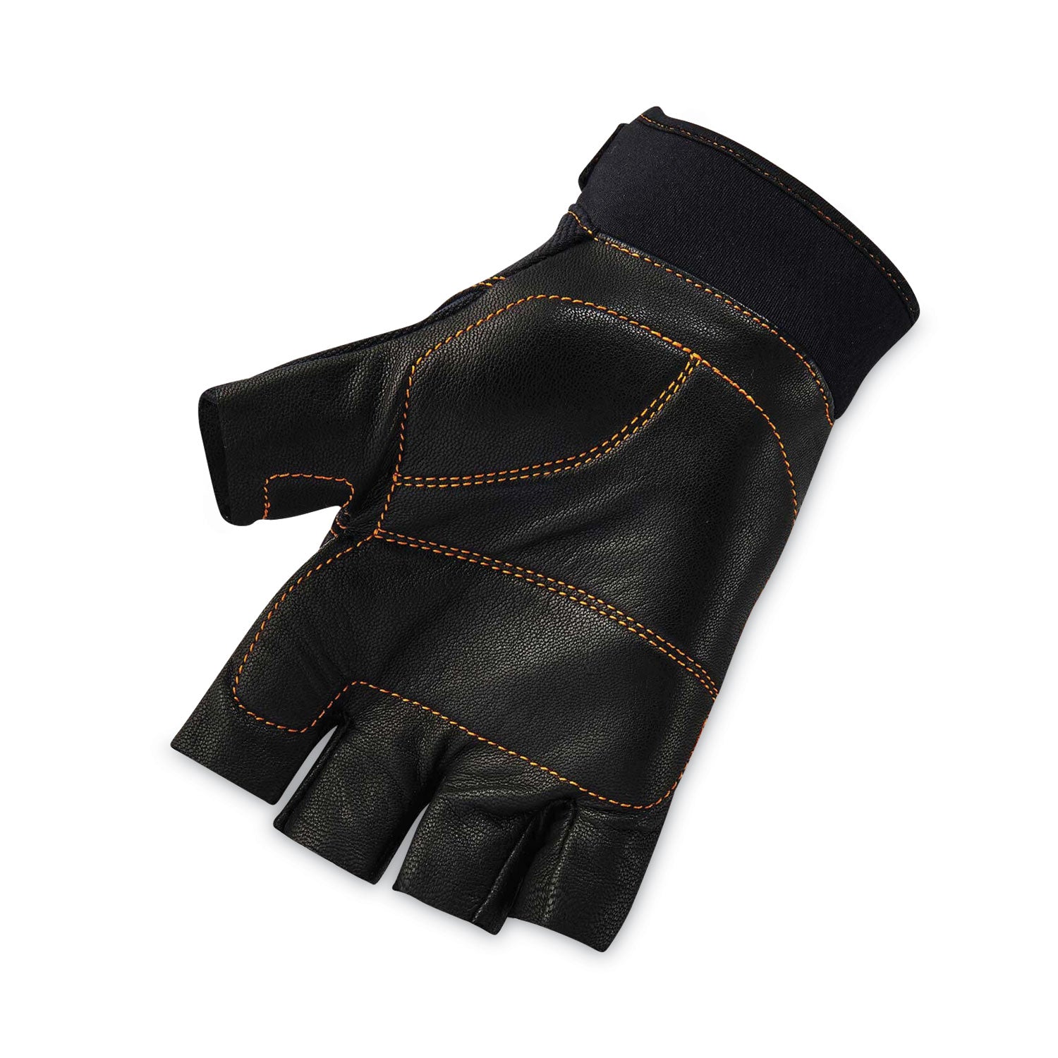 proflex-901-half-finger-leather-impact-gloves-black-small-pair-ships-in-1-3-business-days_ego17782 - 2