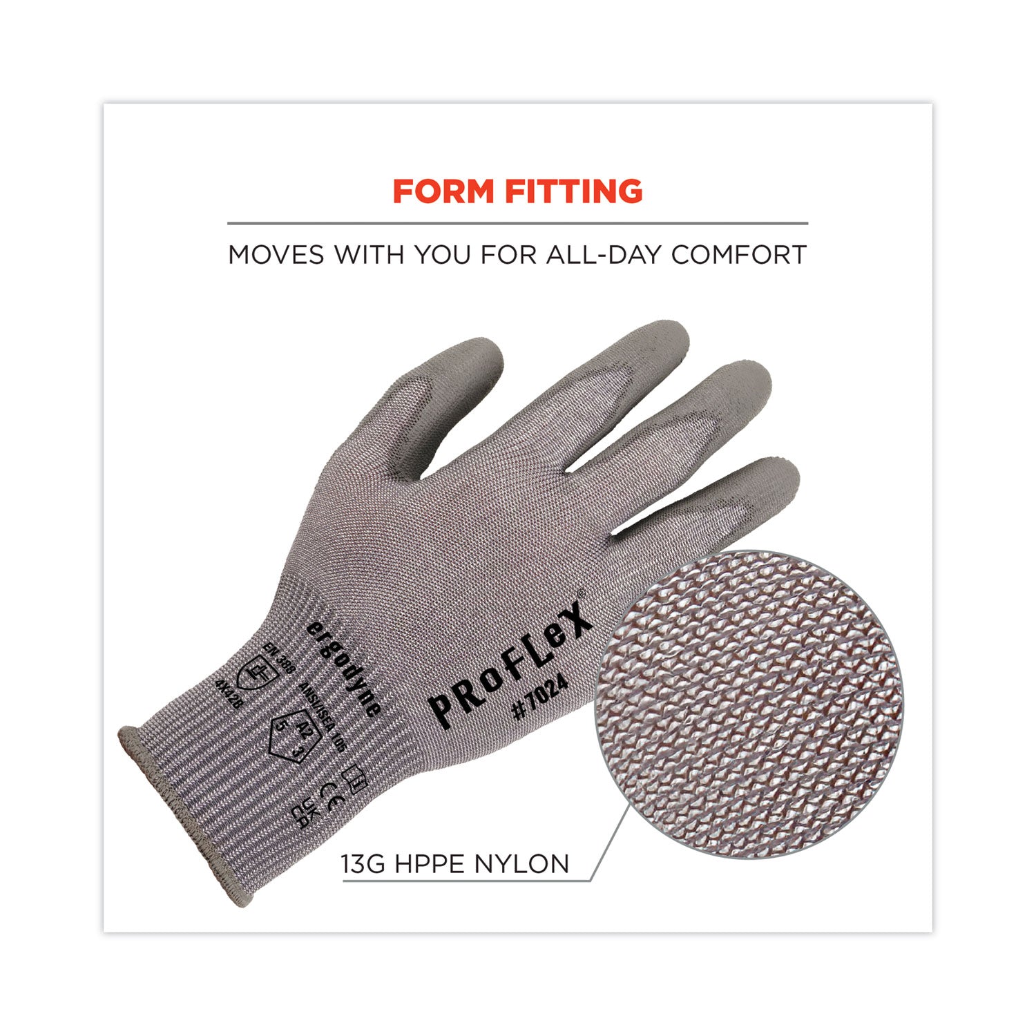 proflex-7024-ansi-a2-pu-coated-cr-gloves-gray-medium-pair-ships-in-1-3-business-days_ego10403 - 2
