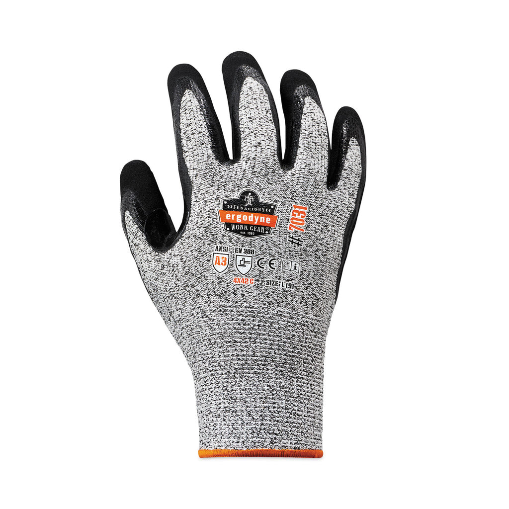 ProFlex 7031 ANSI A3 Nitrile-Coated CR Gloves, Gray, Large, 144 Pairs/Carton, Ships in 1-3 Business Days