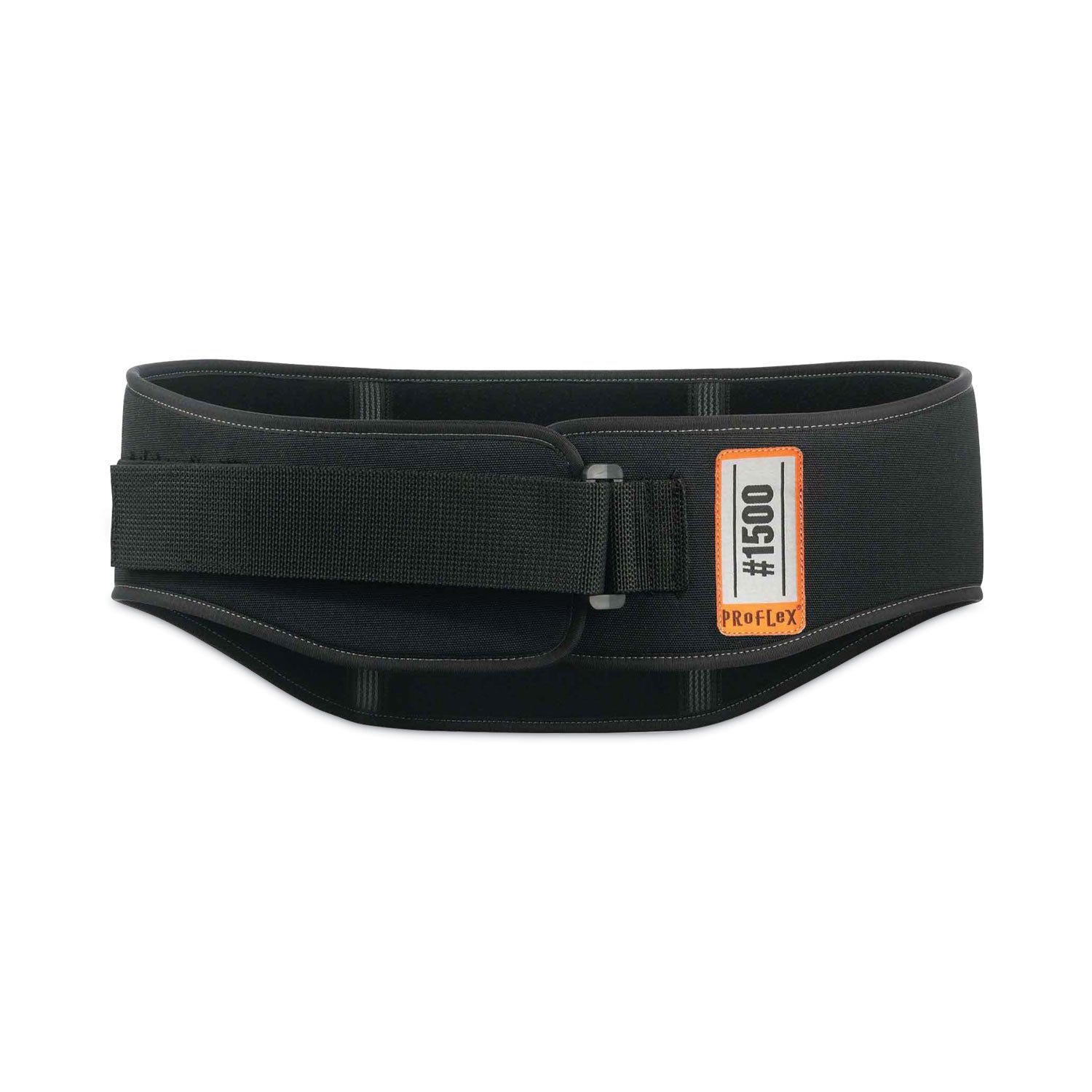 ProFlex 1500 Weight Lifters Style Back Support Belt, Large, 34" to 38" Waist, Black, Ships in 1-3 Business Days