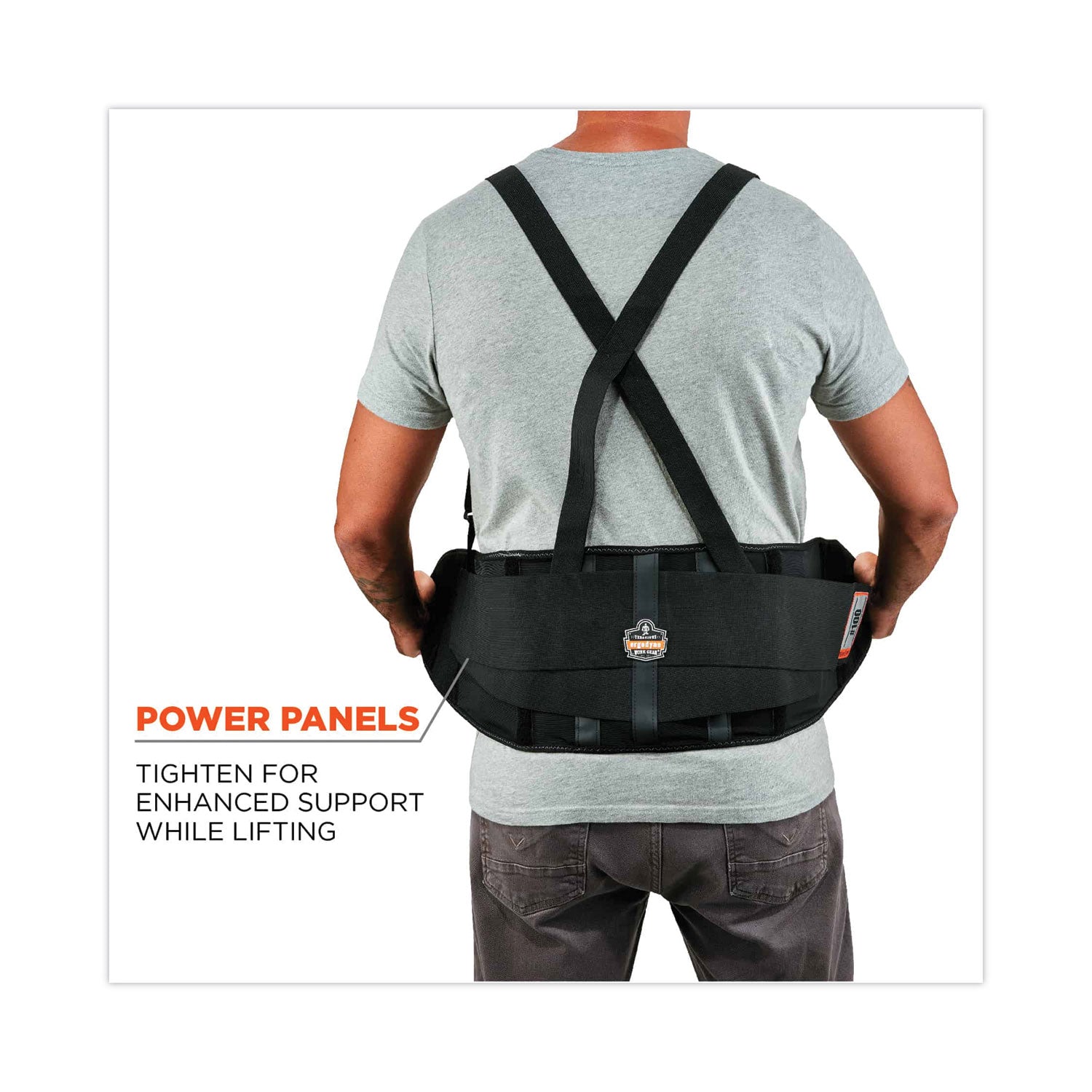 ProFlex 100 Economy Spandex Back Support Brace, X-Large, 38" to 42" Waist, Black, Ships in 1-3 Business Days