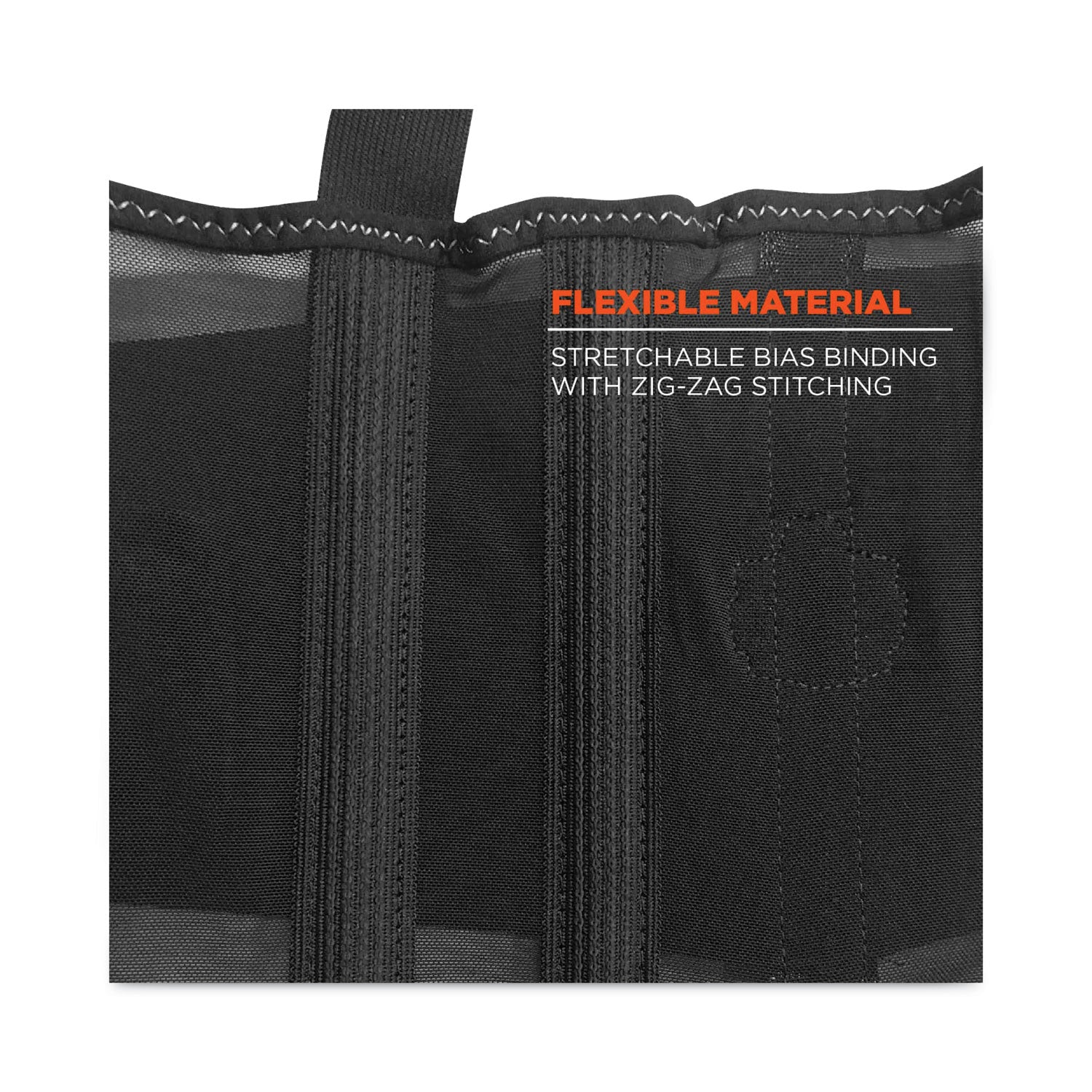 ProFlex 100HV Economy Hi-Vis Spandex Back Support Brace, 3X-Large, 46" to 52" Waist, Black/Orange, Ships in 1-3 Business Days