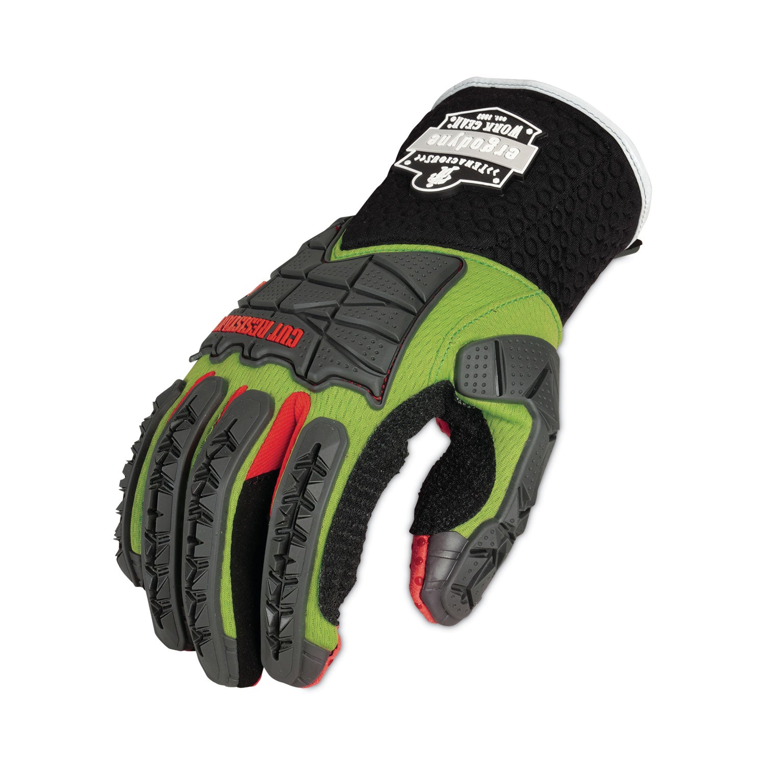 proflex-925cr6-performance-dorsal-impact-reducing-cut-resistance-gloves-black-lime-large-pair-ships-in-1-3-business-days_ego17294 - 2