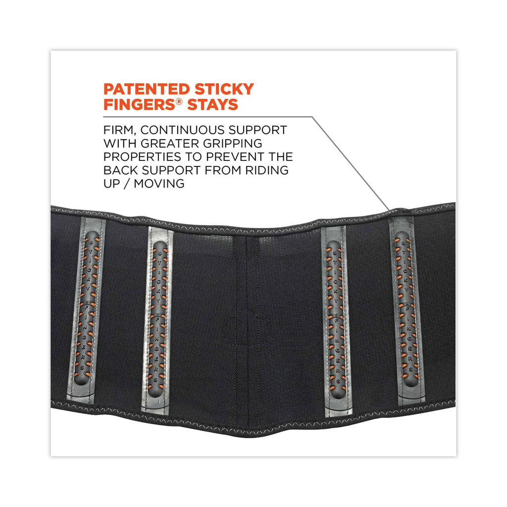 ProFlex 1100SF Standard Spandex Back Support Brace, 2X-Large, 42" to 46" Waist, Black, Ships in 1-3 Business Days