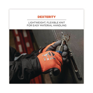 ProFlex 7401 Coated Lightweight Winter Gloves, Orange, X-Large, Pair, Ships in 1-3 Business Days