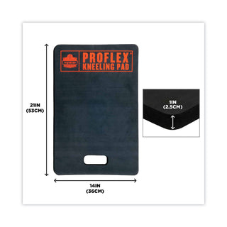 ProFlex 380 Standard Foam Kneeling Pad, 1", Medium, Black, Ships in 1-3 Business Days