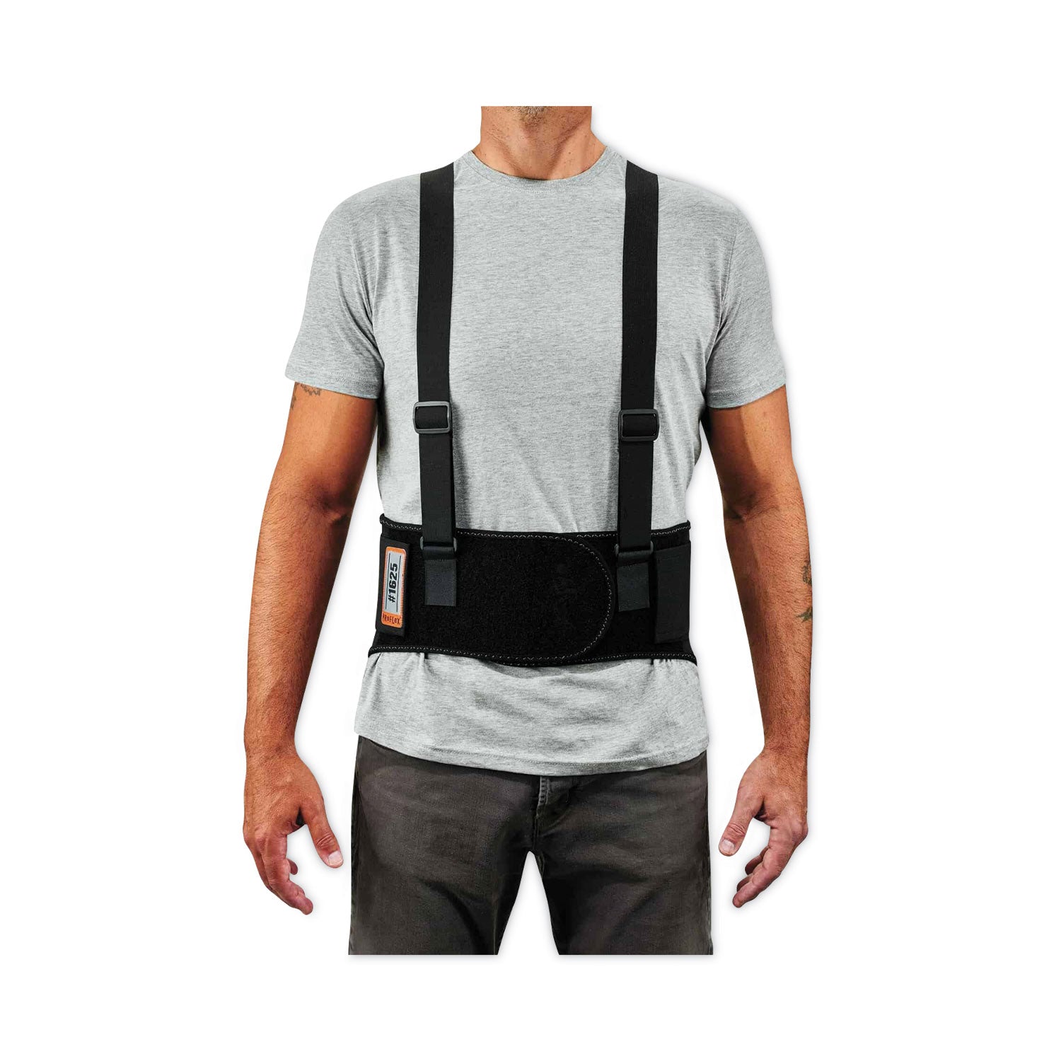 ProFlex 1625 Elastic Back Support Brace, X-Large, 38" to 42" Waist, Black, Ships in 1-3 Business Days