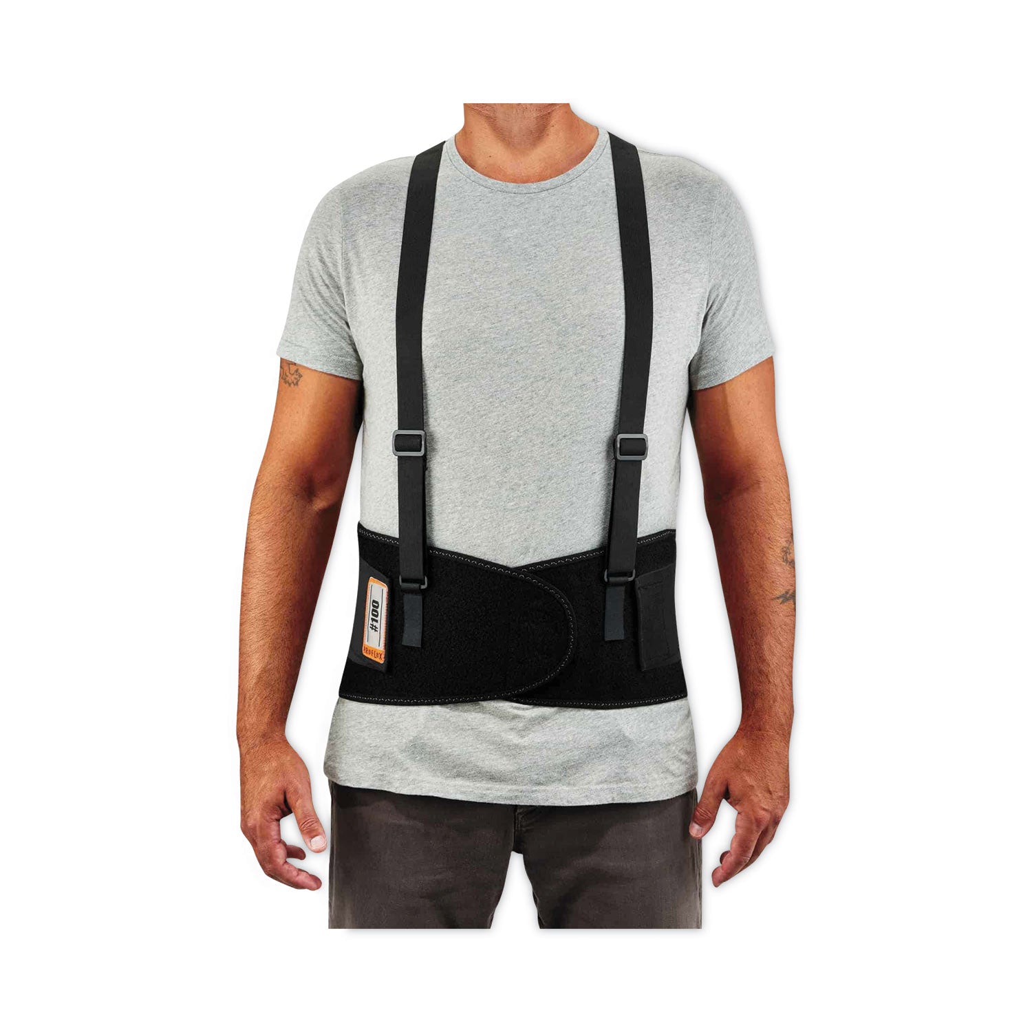 ProFlex 100 Economy Spandex Back Support Brace, X-Small, 20" to 25" Waist, Black, Ships in 1-3 Business Days