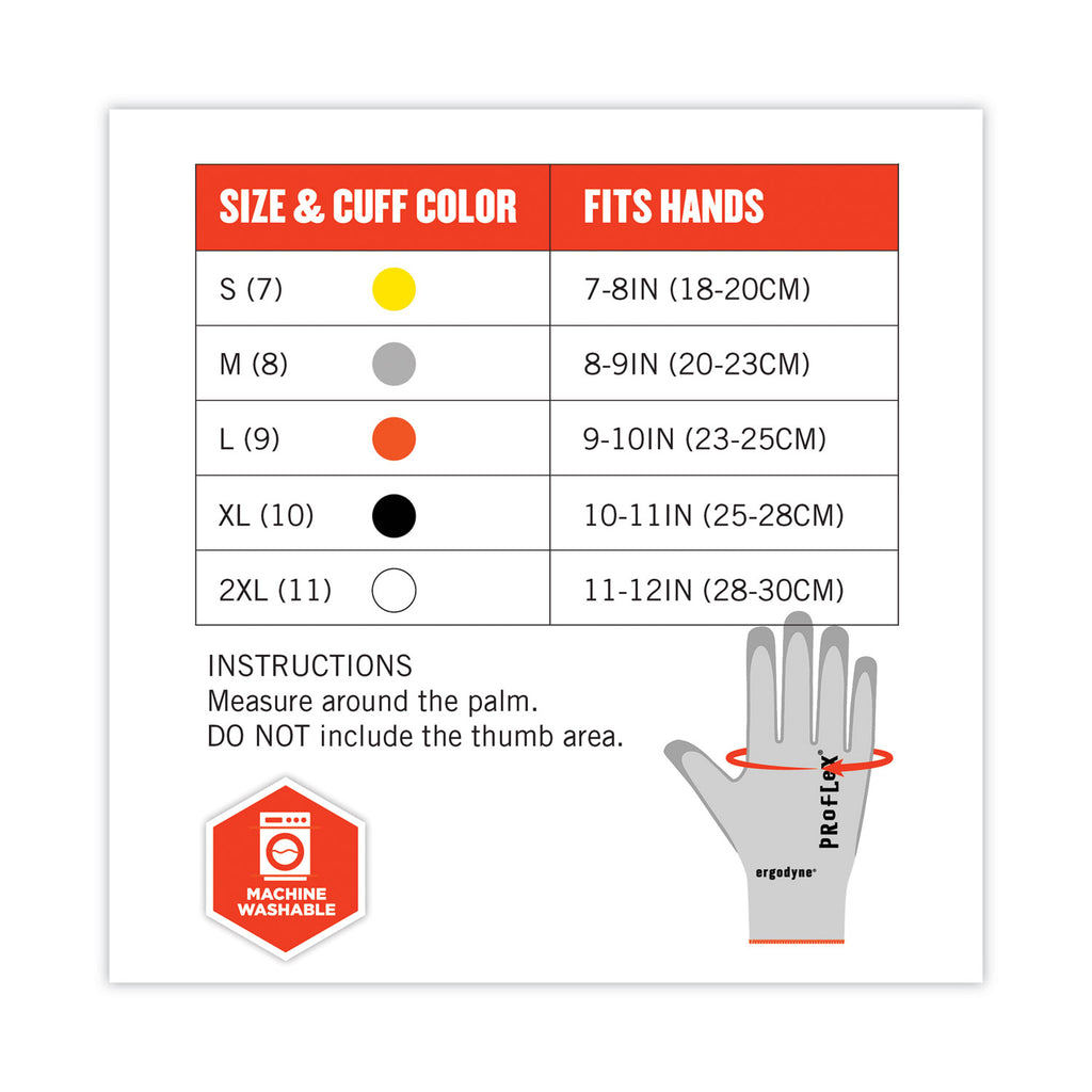 ProFlex 7030 ANSI A3 PU Coated CR Gloves, Gray, Small, 12 Pairs/Pack, Ships in 1-3 Business Days