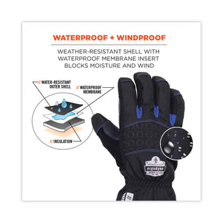 ProFlex 819WP Extreme Thermal WP Gloves, Black, 2X-Large, Pair, Ships in 1-3 Business Days