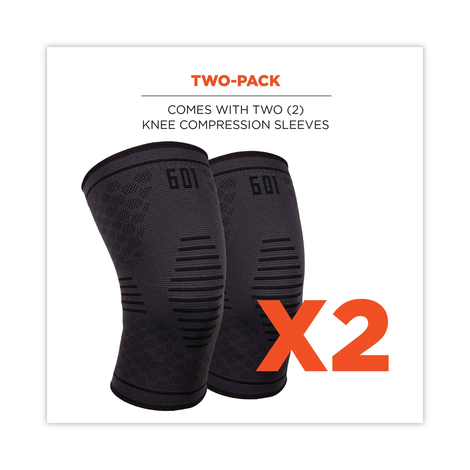 ProFlex 601 Knee Compression Sleeve, X-Large, Black, Ships in 1-3 Business Days