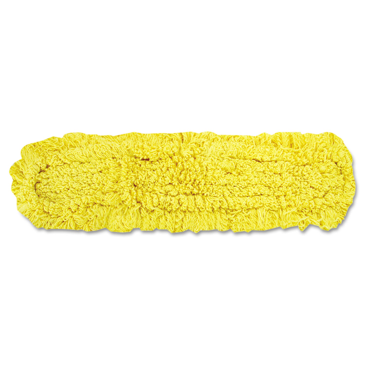 Trapper Commercial Dust Mop, Looped-end Launderable, 5" x 48", Yellow - 