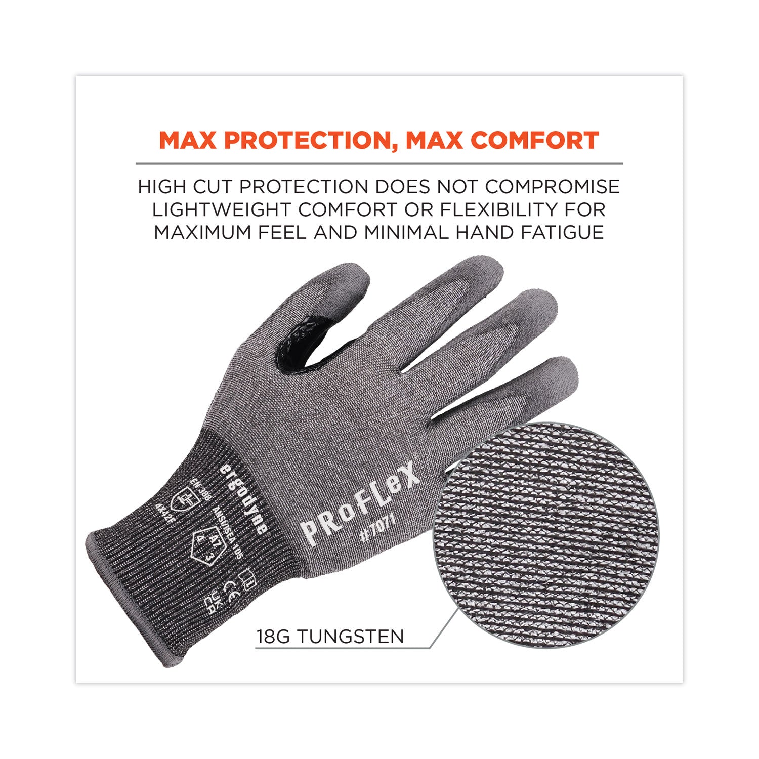 proflex-7071-ansi-a7-pu-coated-cr-gloves-gray-medium-12-pairs-pack-ships-in-1-3-business-days_ego18063 - 3