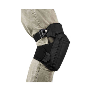 ProFlex 450 Hinged Slip Resistant Gel Knee Pads, Soft Cap, Hook and Loop Closure, Black, Pair, Ships in 1-3 Business Days