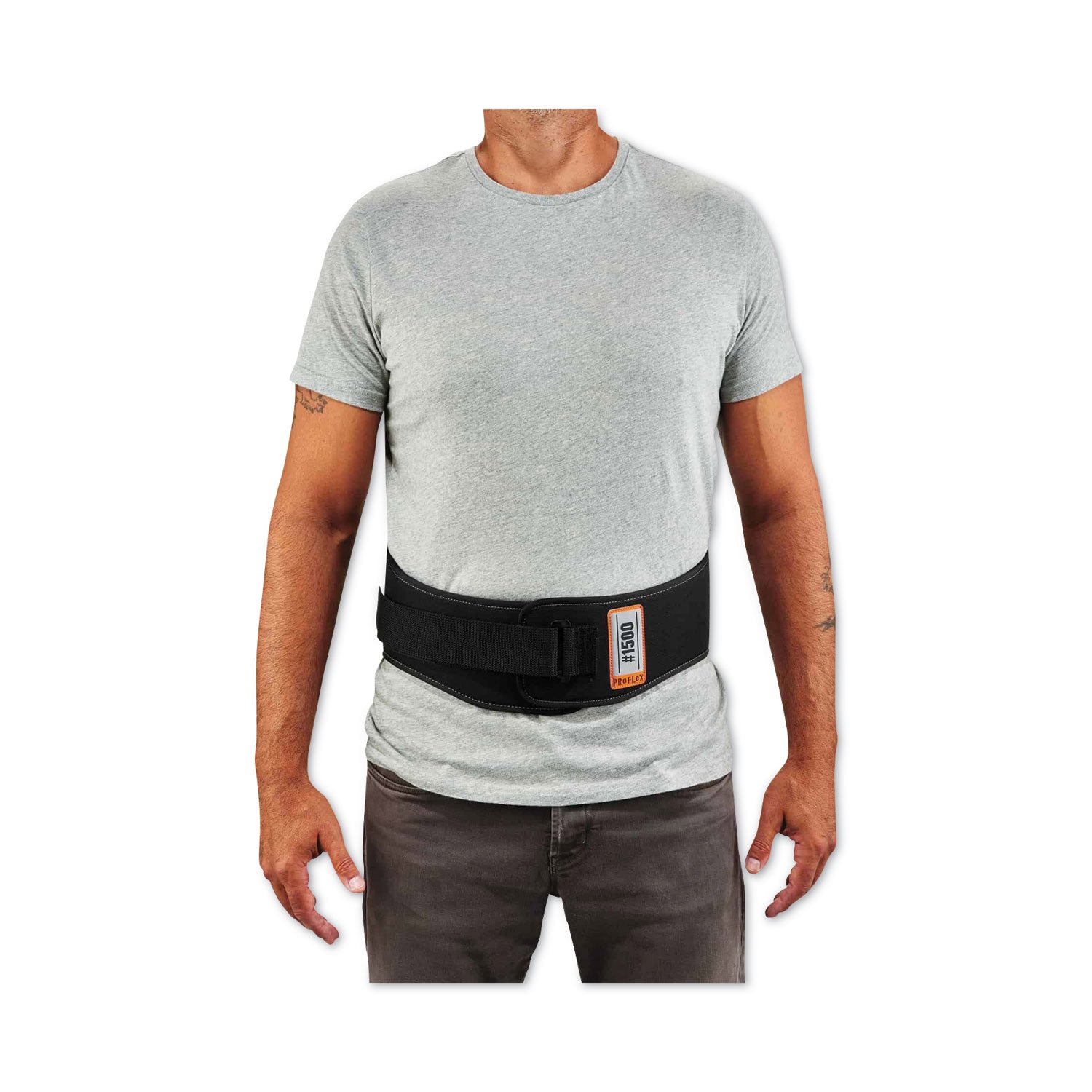 ProFlex 1500 Weight Lifters Style Back Support Belt, Small, 25" to 30" Waist, Black, Ships in 1-3 Business Days