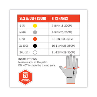 ProFlex 7030 ANSI A3 PU Coated CR Gloves, Gray, Medium, Pair, Ships in 1-3 Business Days