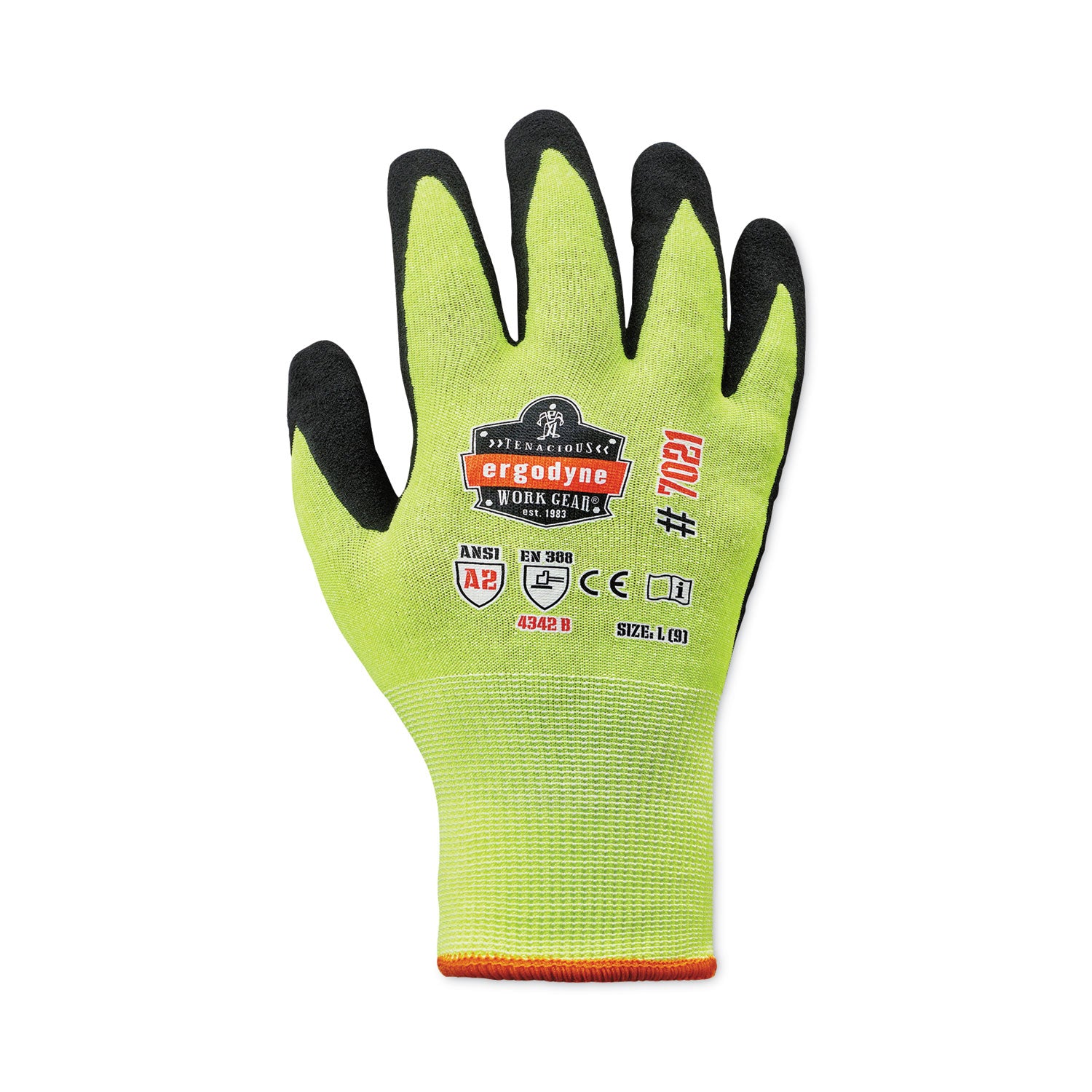 proflex-7021-hi-vis-nitrile-coated-cr-gloves-lime-large-pair-ships-in-1-3-business-days_ego17964 - 2