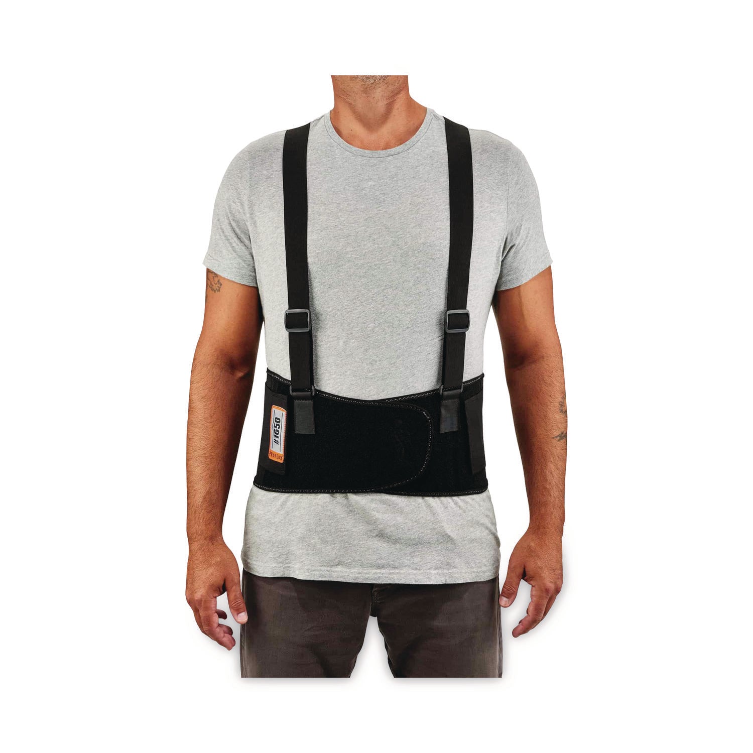 ProFlex 1650 Economy Elastic Back Support Brace, 4X-Large, 52" to 58" Waist, Black, Ships in 1-3 Business Days