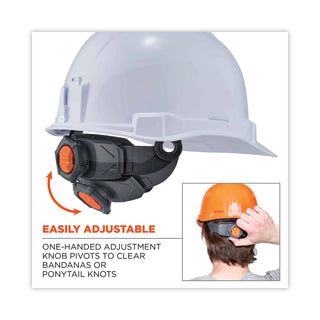 Skullerz 8971LED Class E Hard Hat Full Brim with LED Light, White, Ships in 1-3 Business Days - 5