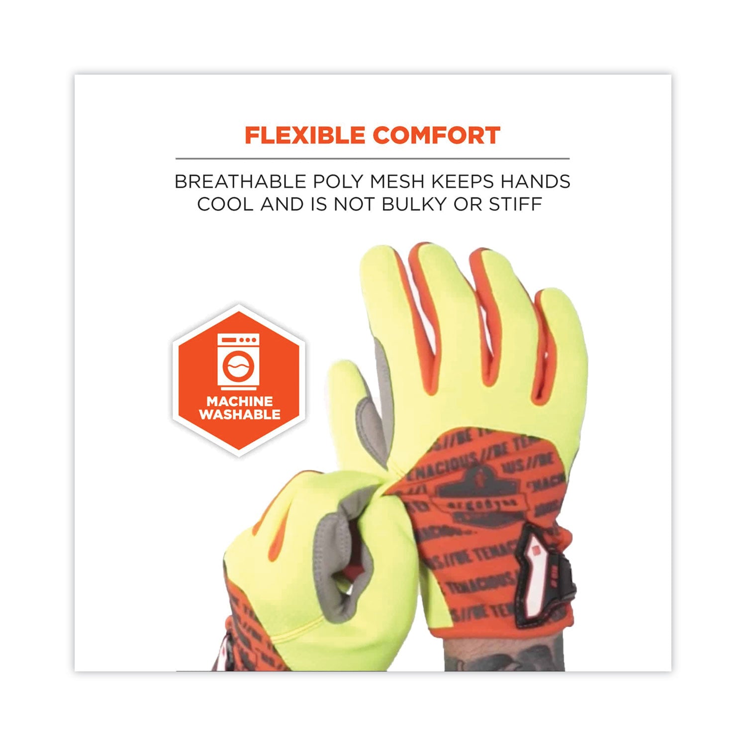 proflex-812-standard-mechanics-gloves-lime-x-large-pair-ships-in-1-3-business-days_ego17275 - 4