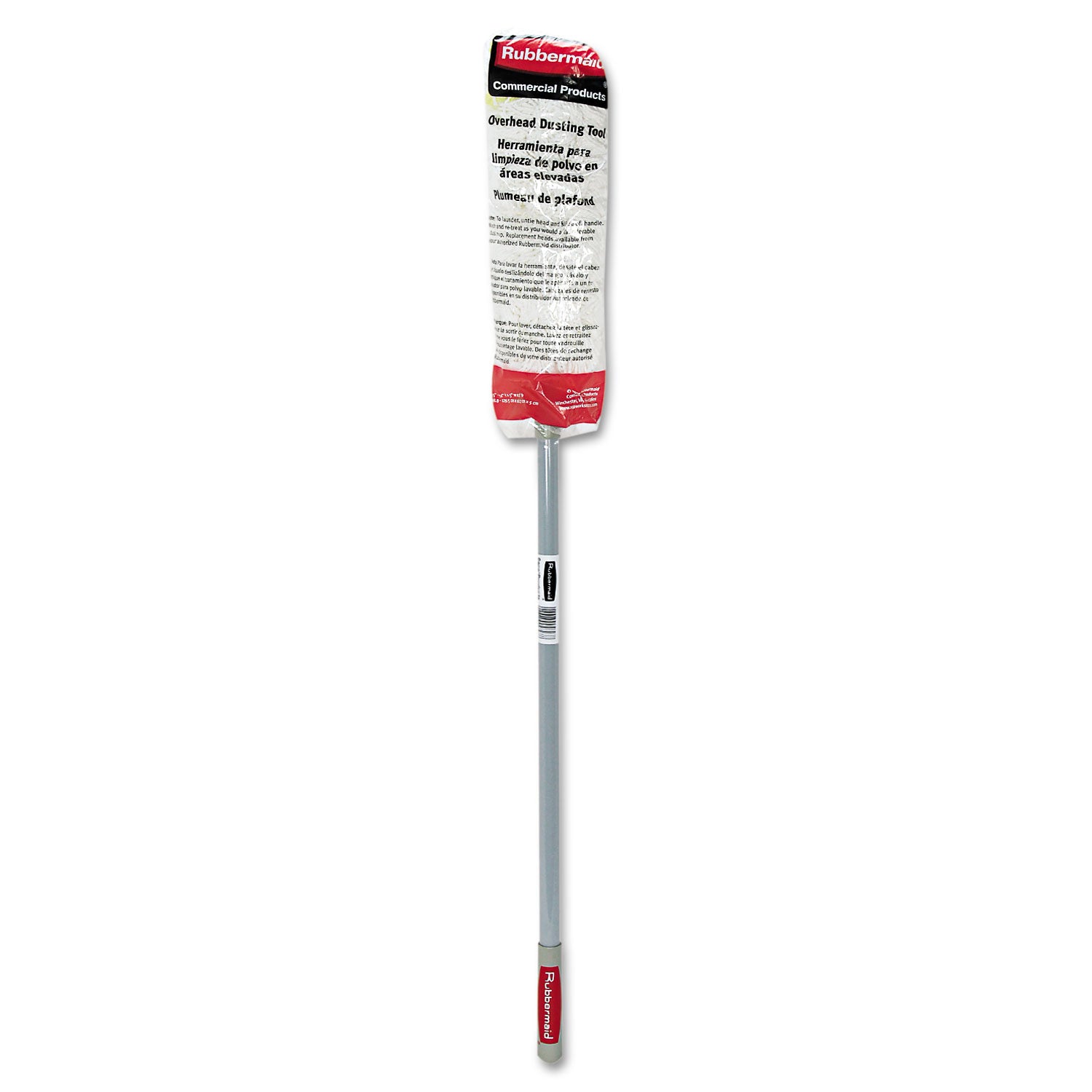 HiDuster Overhead Duster with Straight Launderable Head, 51" Extension Handle - 