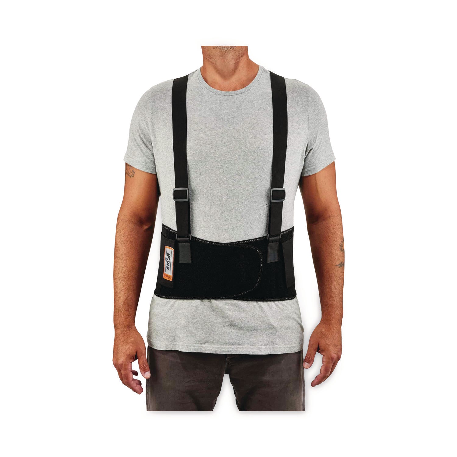ProFlex 1650 Economy Elastic Back Support Brace, 3X-Large, 46" to 52" Waist, Black, Ships in 1-3 Business Days