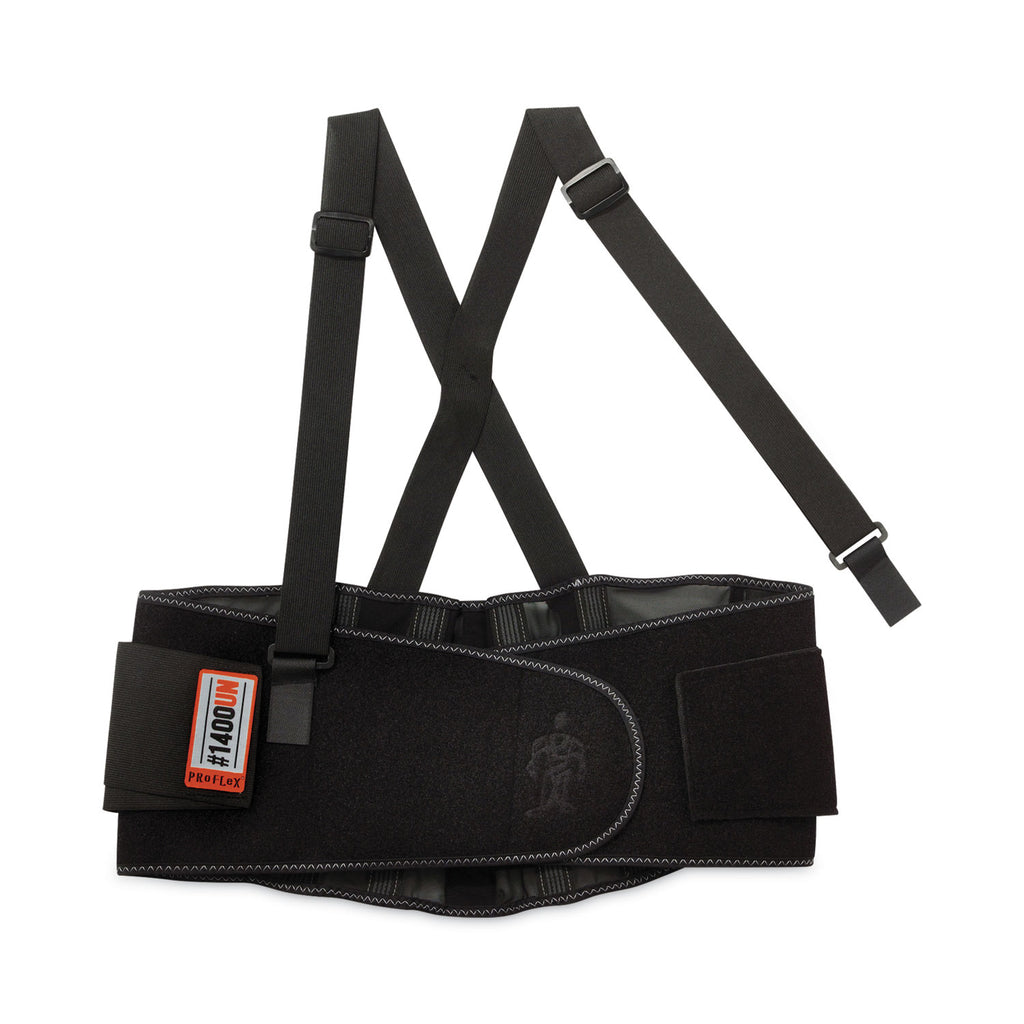 ProFlex 1400UN Universal Size Back Support Brace, One Size Fits All, 25" to 58" Waist, Black, Ships in 1-3 Business Days