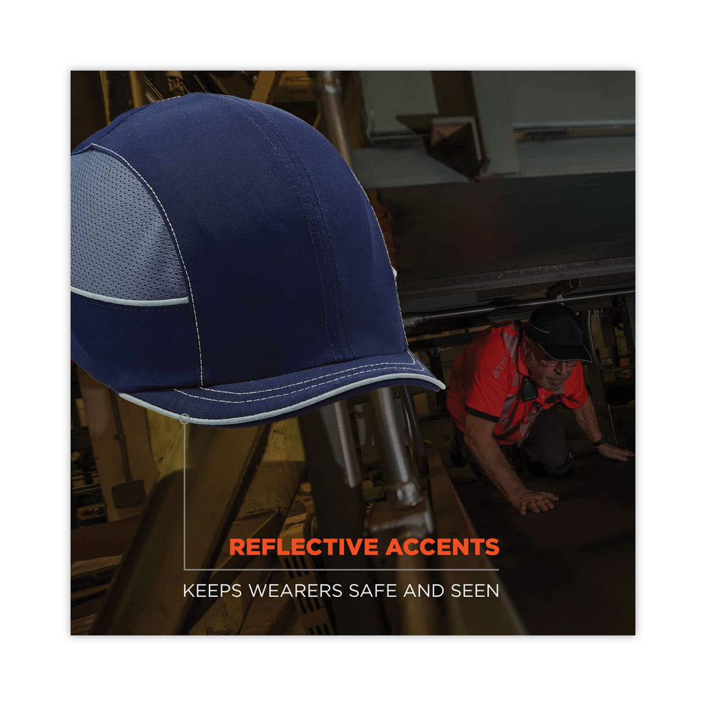 skullerz-8950-bump-cap-hat-micro-brim-navy-ships-in-1-3-business-days_ego23341 - 8