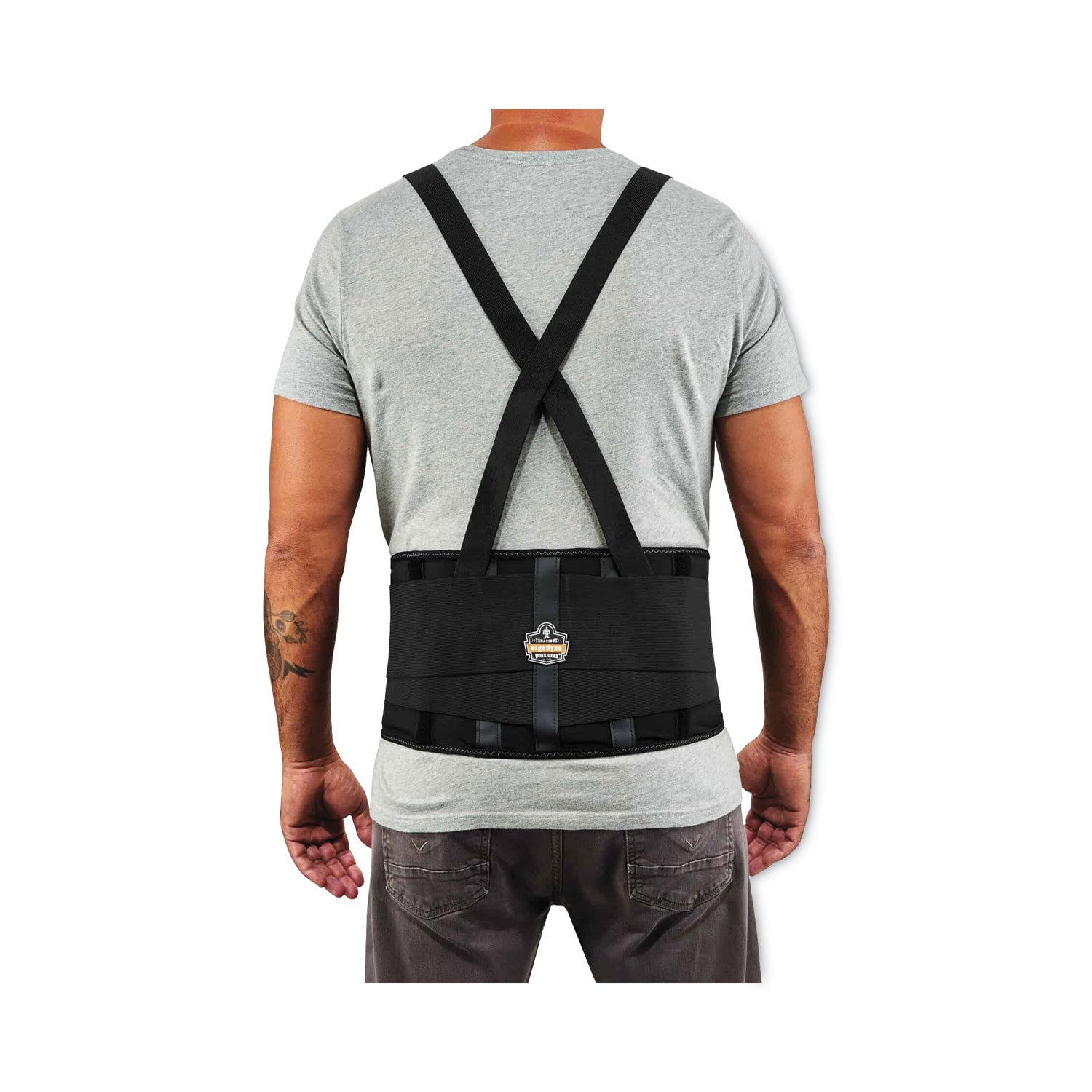 ProFlex 100 Economy Spandex Back Support Brace, 4X-Large, 52" to 58" Waist, Black, Ships in 1-3 Business Days