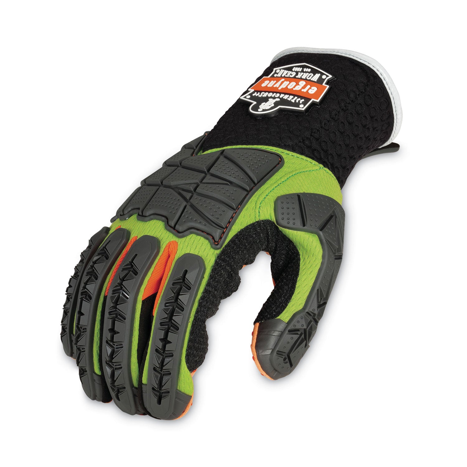 proflex-925fx-standard-dorsal-impact-reducing-gloves-black-lime-medium-pair-ships-in-1-3-business-days_ego17903 - 2