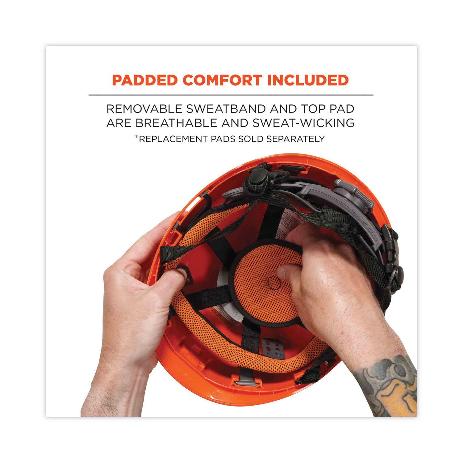 skullerz-8974-class-e-safety-helmet-6-point-ratchet-suspension-orange-ships-in-1-3-business-days_ego60212 - 5
