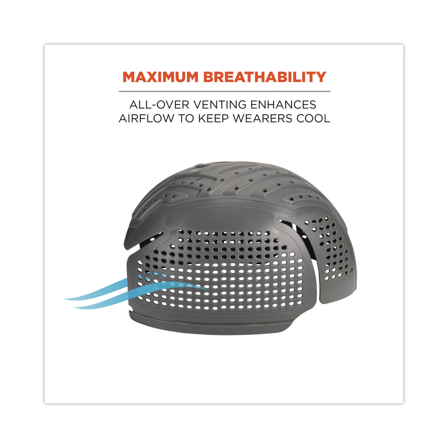 Skullerz 8945F(x) Universal Bump Cap Insert - Extra Venting, Charcoal, Ships in 1-3 Business Days