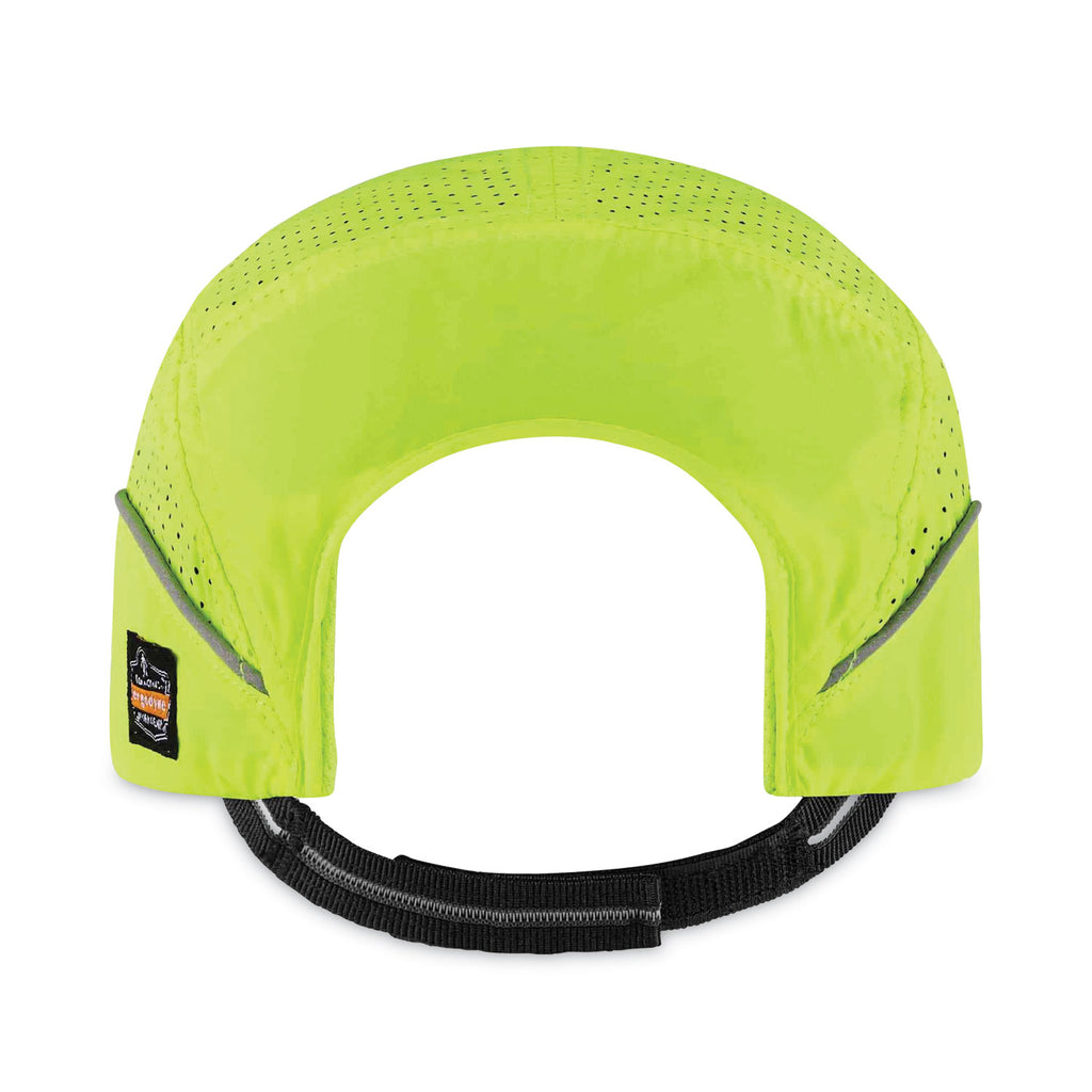 Skullerz 8955 Lightweight Bump Cap Hat, Long Brim, Lime, Ships in 1-3 Business Days