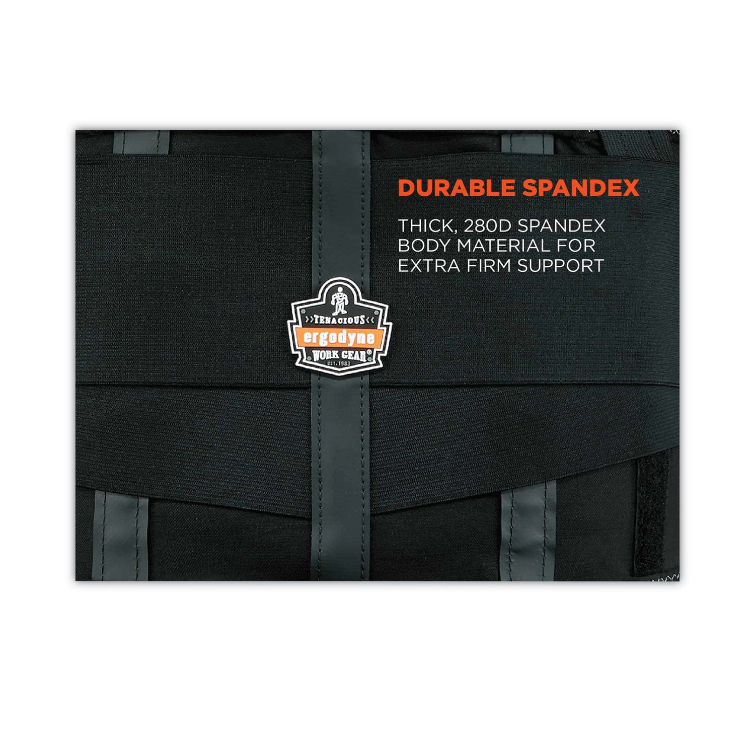 ProFlex 1100SF Standard Spandex Back Support Brace, X-Large, 38" to 42" Waist, Black, Ships in 1-3 Business Days