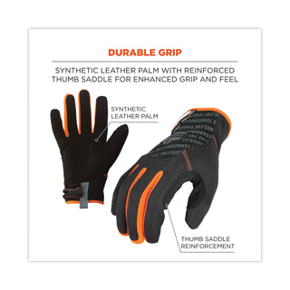 ProFlex 812 Standard Mechanics Gloves, Black, 2X-Large, Pair, Ships in 1-3 Business Days