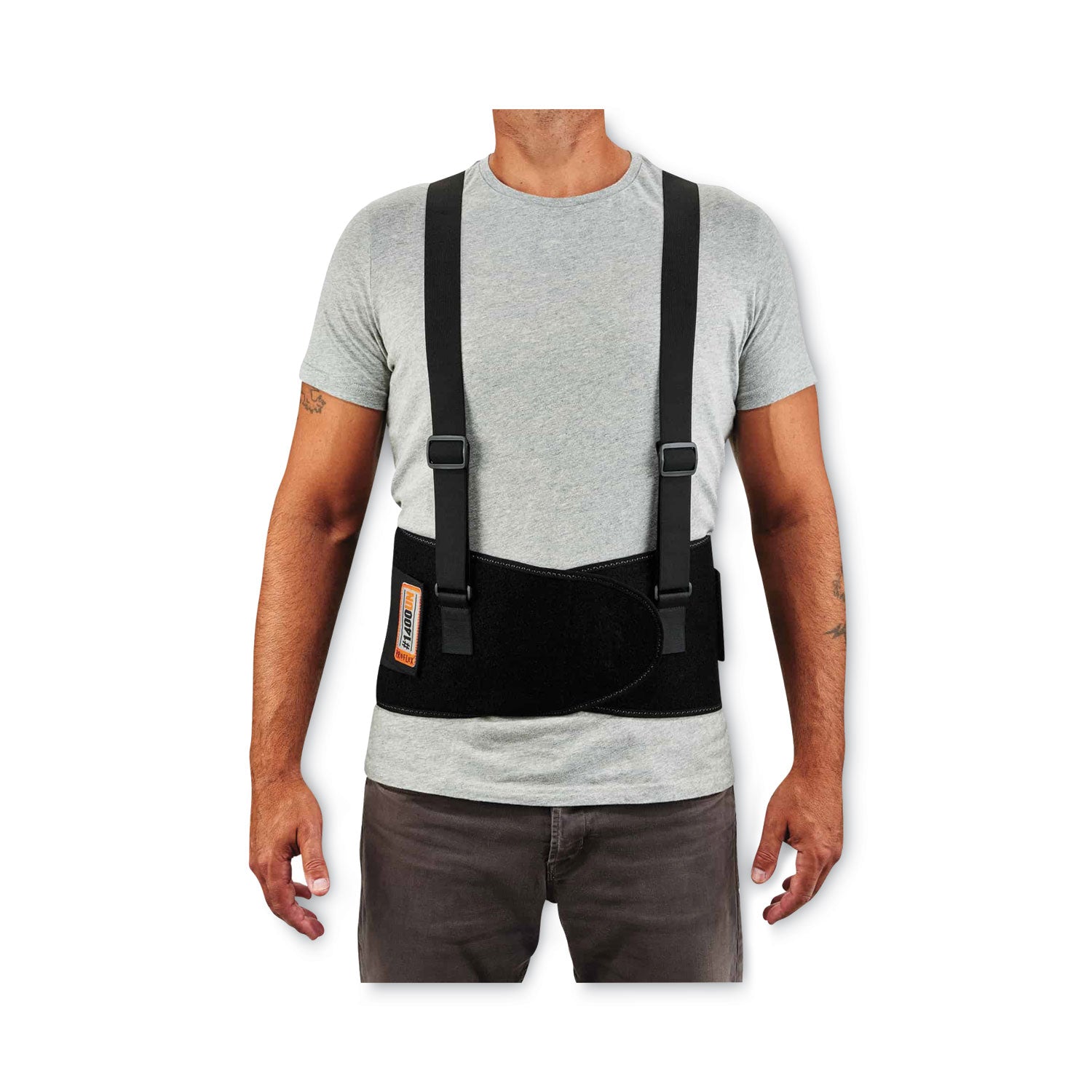 ProFlex 1400UN Universal Size Back Support Brace, One Size Fits All, 25" to 58" Waist, Black, Ships in 1-3 Business Days
