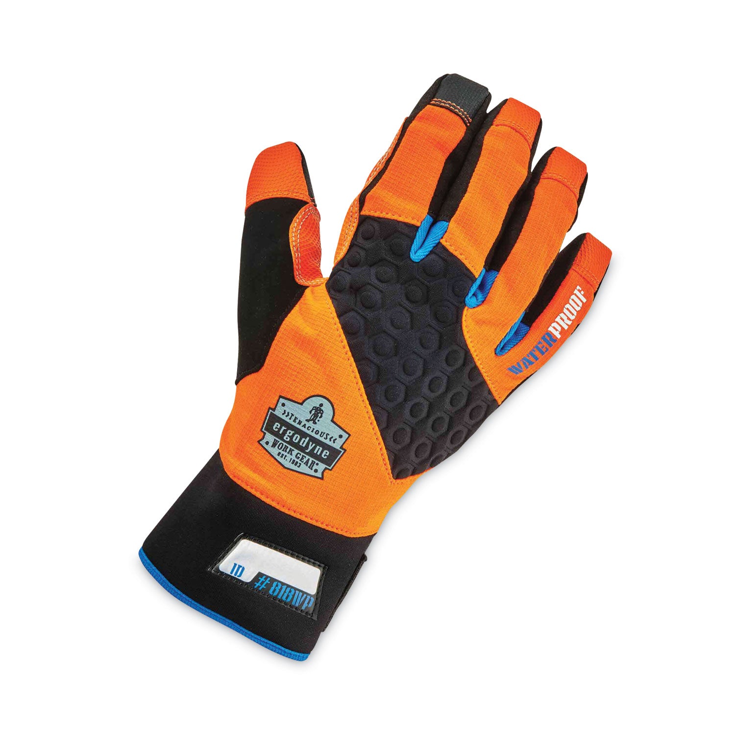 ProFlex 818WP Thermal WP Gloves with Tena-Grip, Orange, Medium, Pair, Ships in 1-3 Business Days
