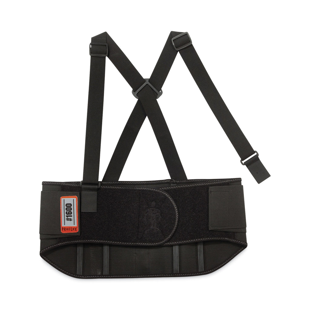 ProFlex 1600 Standard Elastic Back Support Brace, Medium, 30" to 34" Waist, Black, Ships in 1-3 Business Days