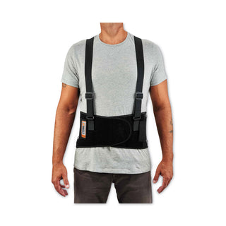 ProFlex 1100SF Standard Spandex Back Support Brace, 4X-Large, 52" to 58" Waist, Black, Ships in 1-3 Business Days