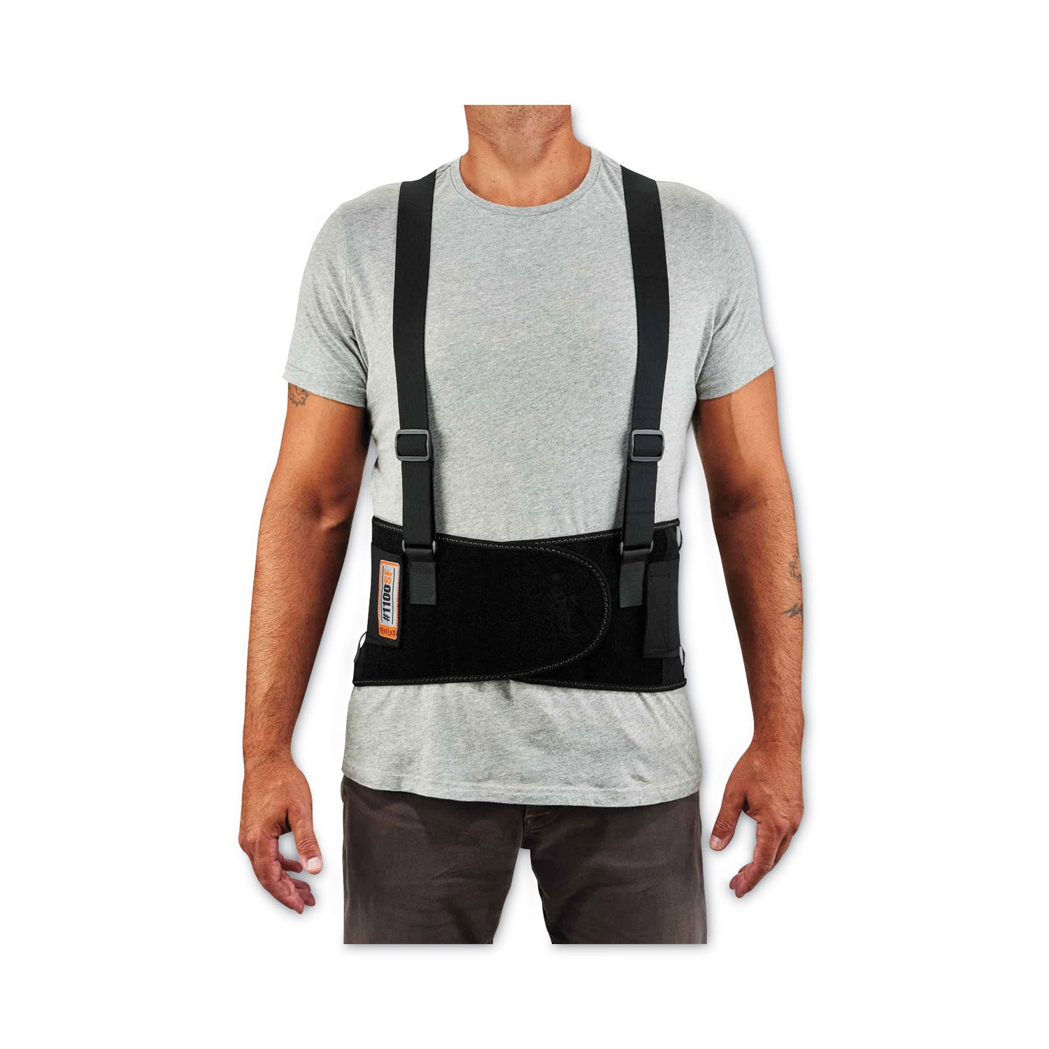 ProFlex 1100SF Standard Spandex Back Support Brace, 4X-Large, 52" to 58" Waist, Black, Ships in 1-3 Business Days