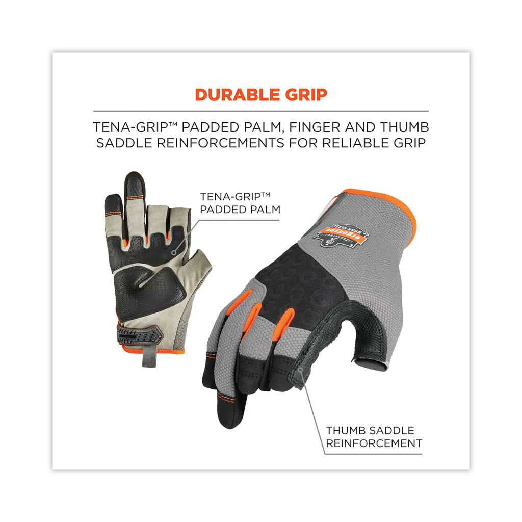 ProFlex 720 Heavy-Duty Framing Gloves, Gray, 2X-Large, Pair, Ships in 1-3 Business Days