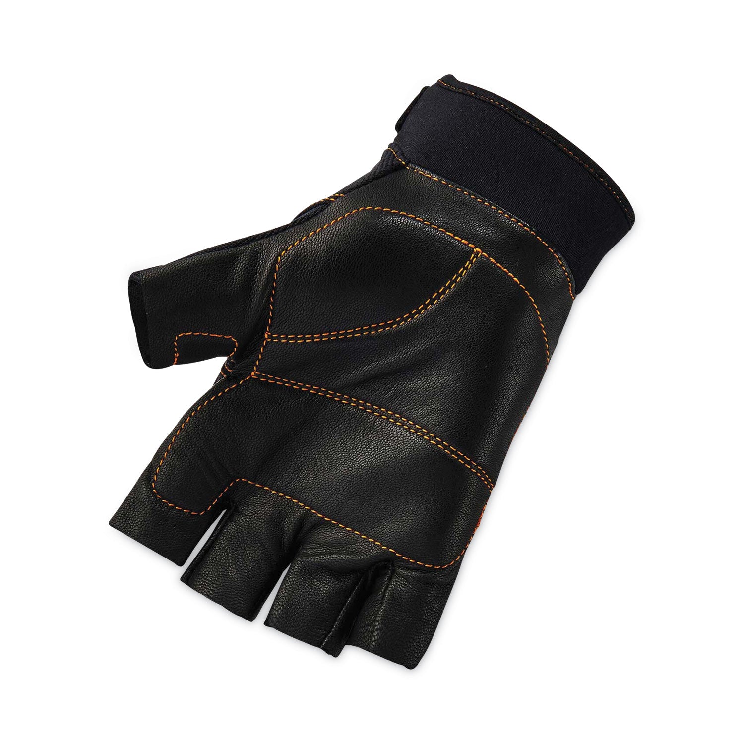 proflex-901-half-finger-leather-impact-gloves-black-x-large-pair-ships-in-1-3-business-days_ego17785 - 2