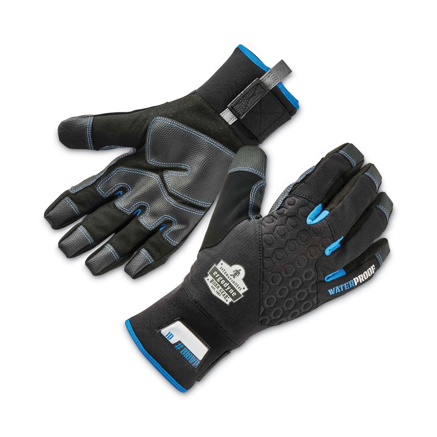 proflex-818wp-thermal-wp-gloves-with-tena-grip-black-medium-pair-ships-in-1-3-business-days_ego17383 - 1