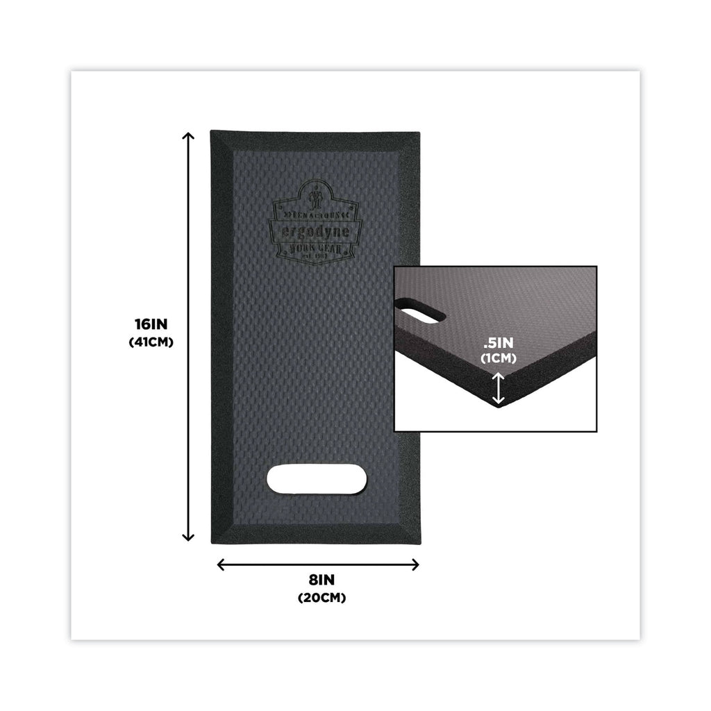 ProFlex 376 Small Foam Kneeling Pad, 0.5", Small, Black, Ships in 1-3 Business Days